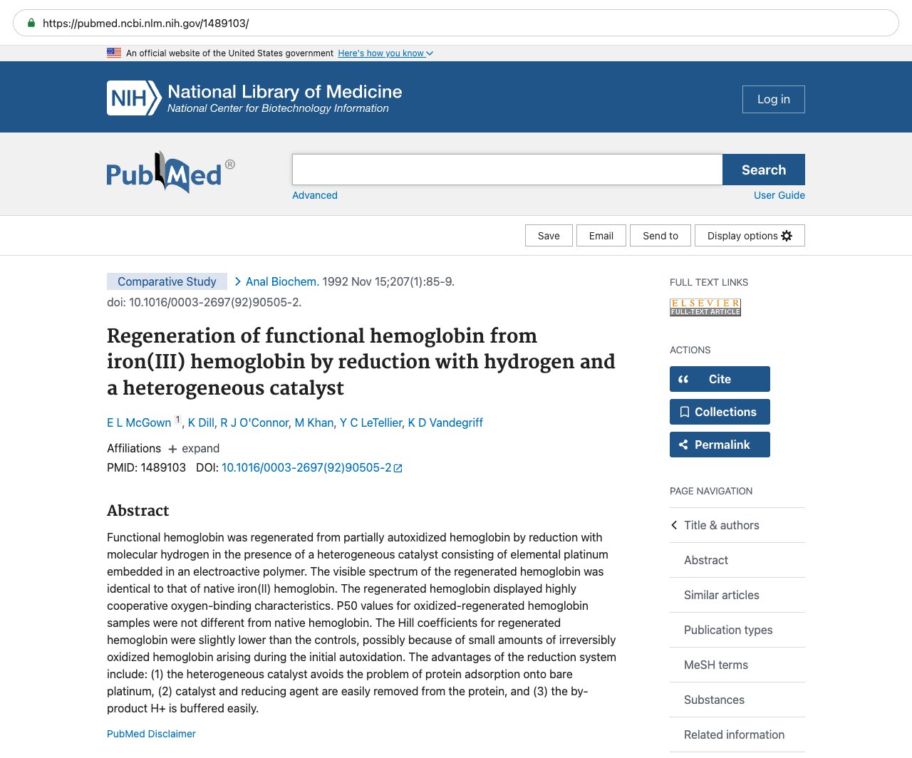 Screenshot — PubMed 1489103