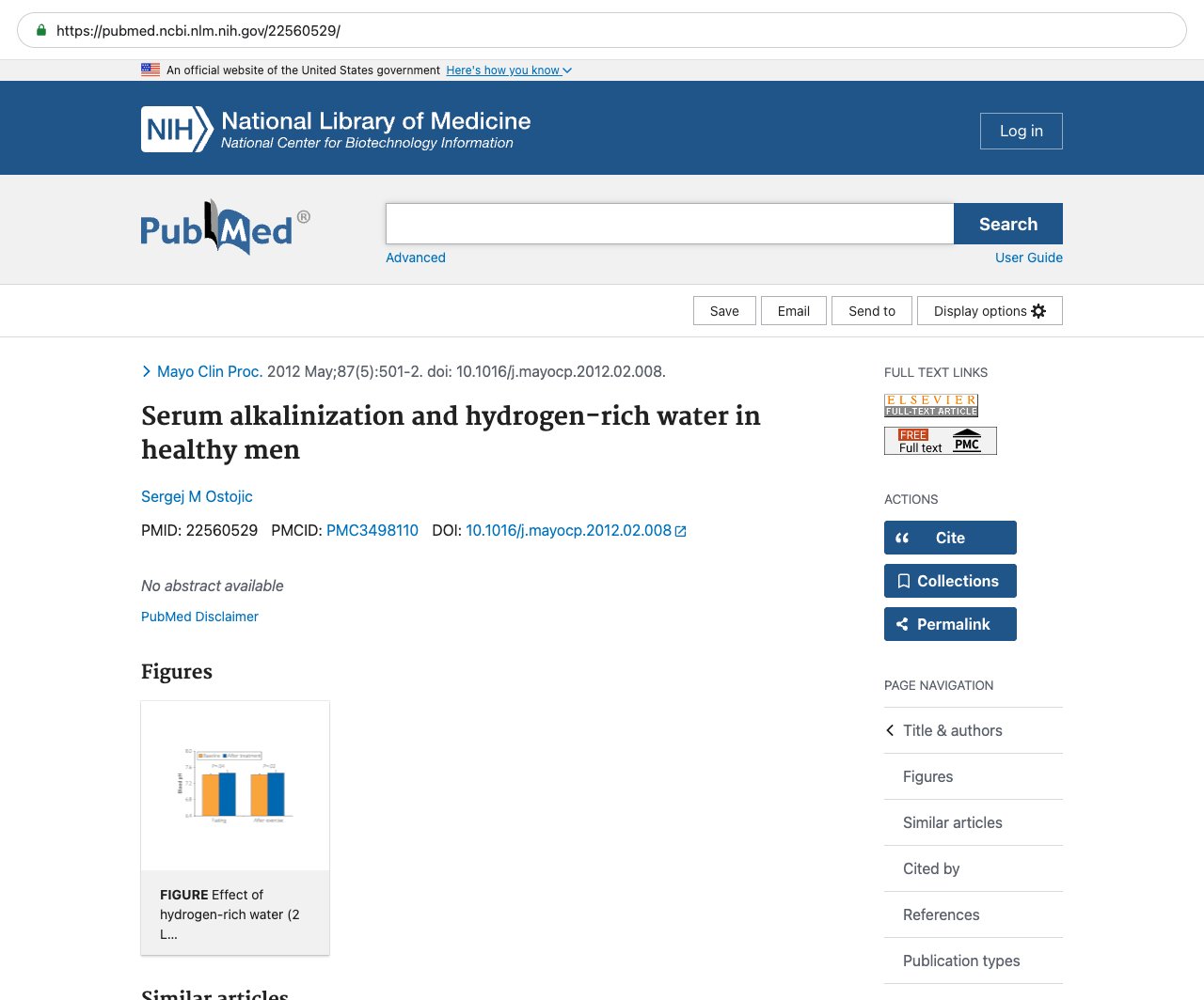 Screenshot — PubMed 22560529