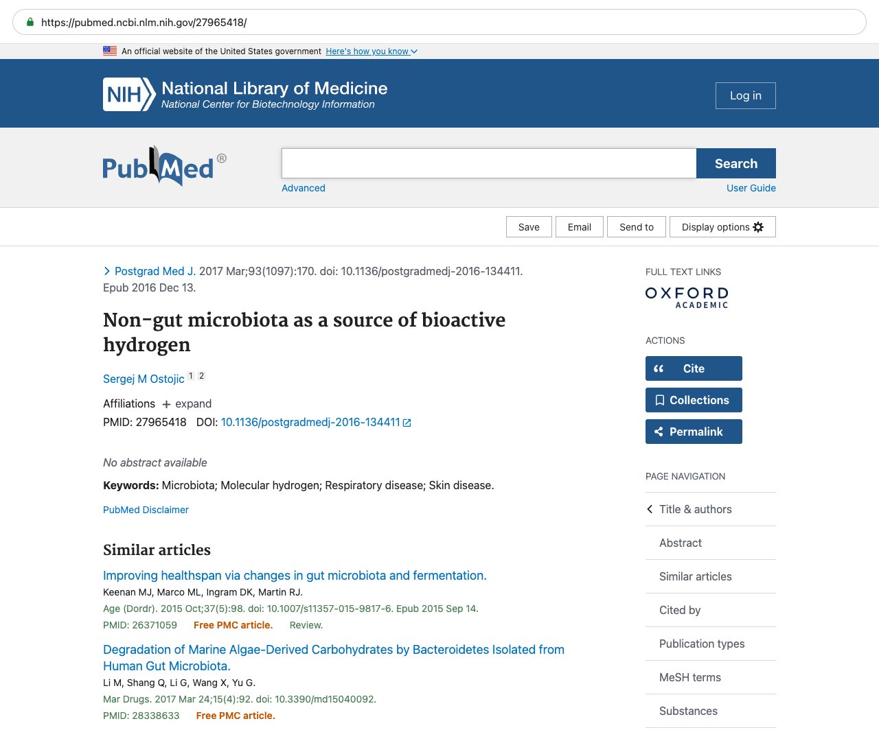 Screenshot — PubMed 27965418