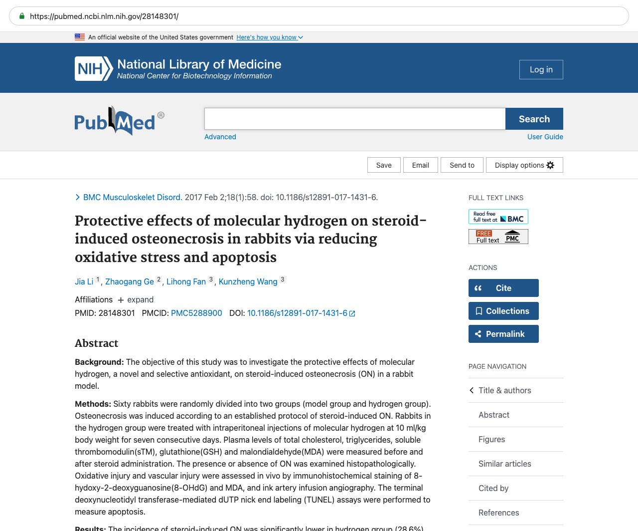 Screenshot — PubMed 28148301