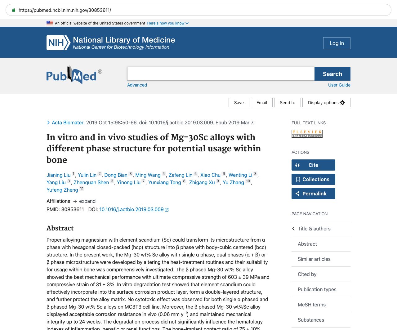 Screenshot — PubMed 30853611