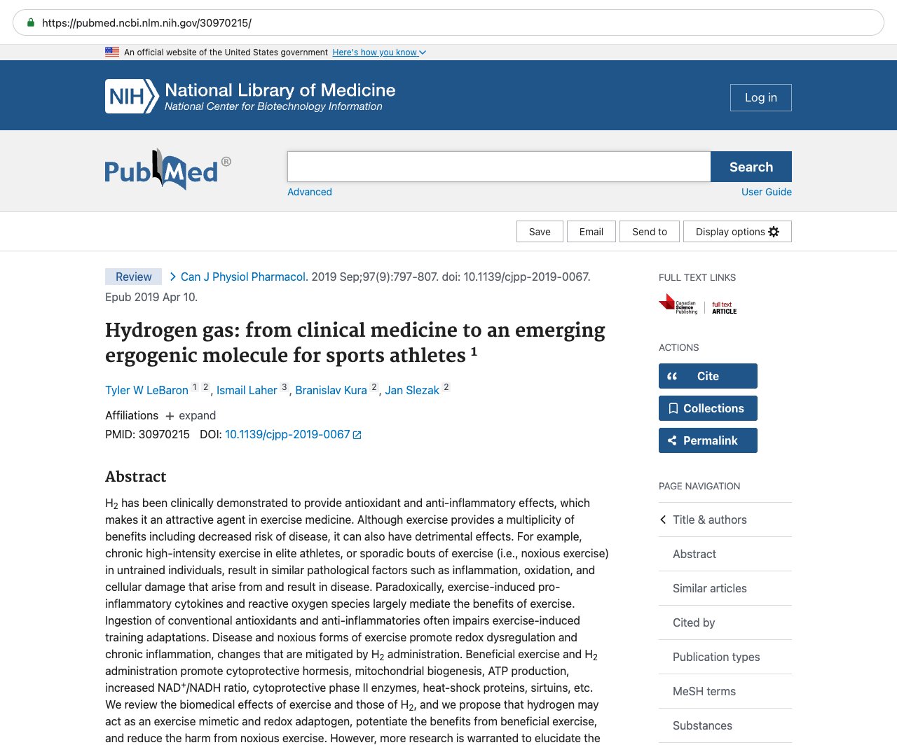Screenshot — PubMed 30970215