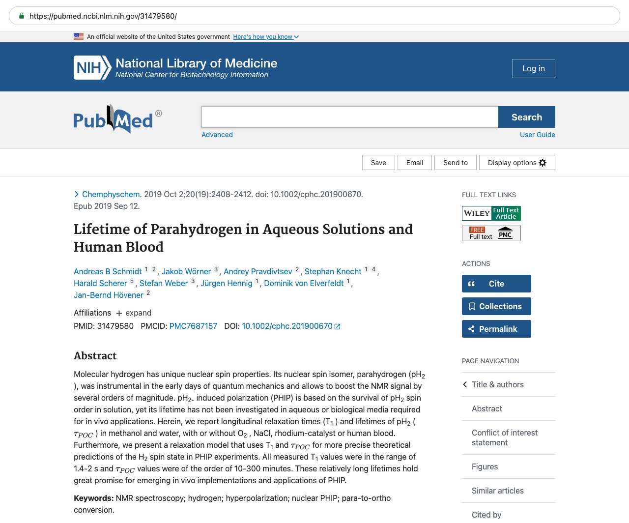 Screenshot — PubMed 31479580