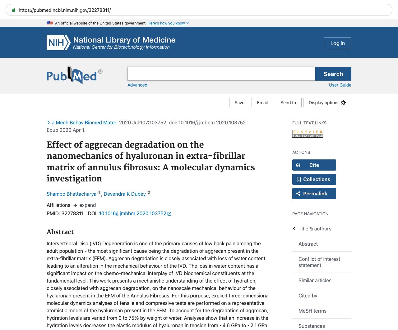 Screenshot — PubMed 32278311