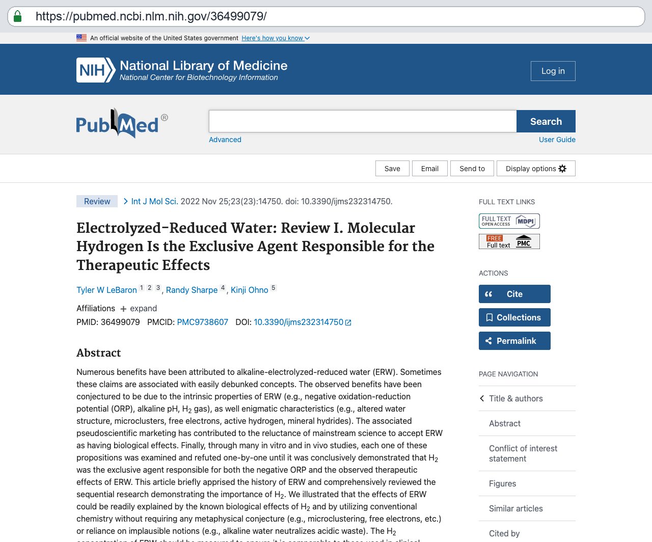 Screenshot — PubMed 36499079