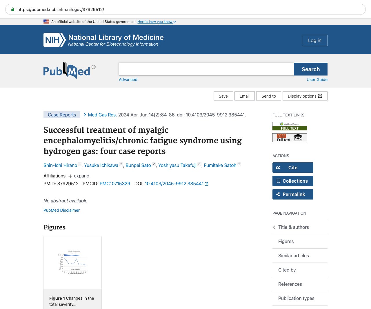 Screenshot — PubMed 37929512