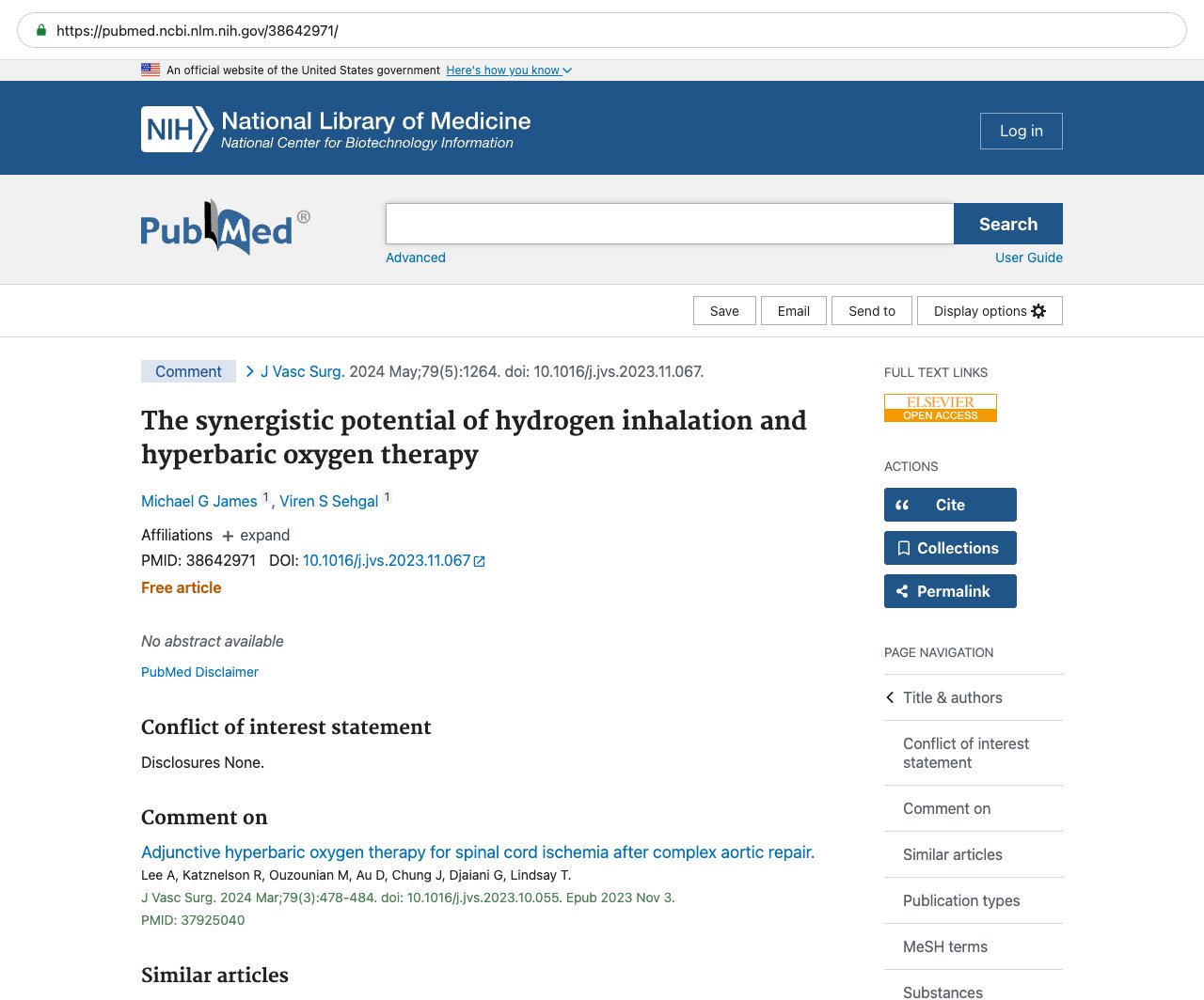 Screenshot — PubMed 38642971