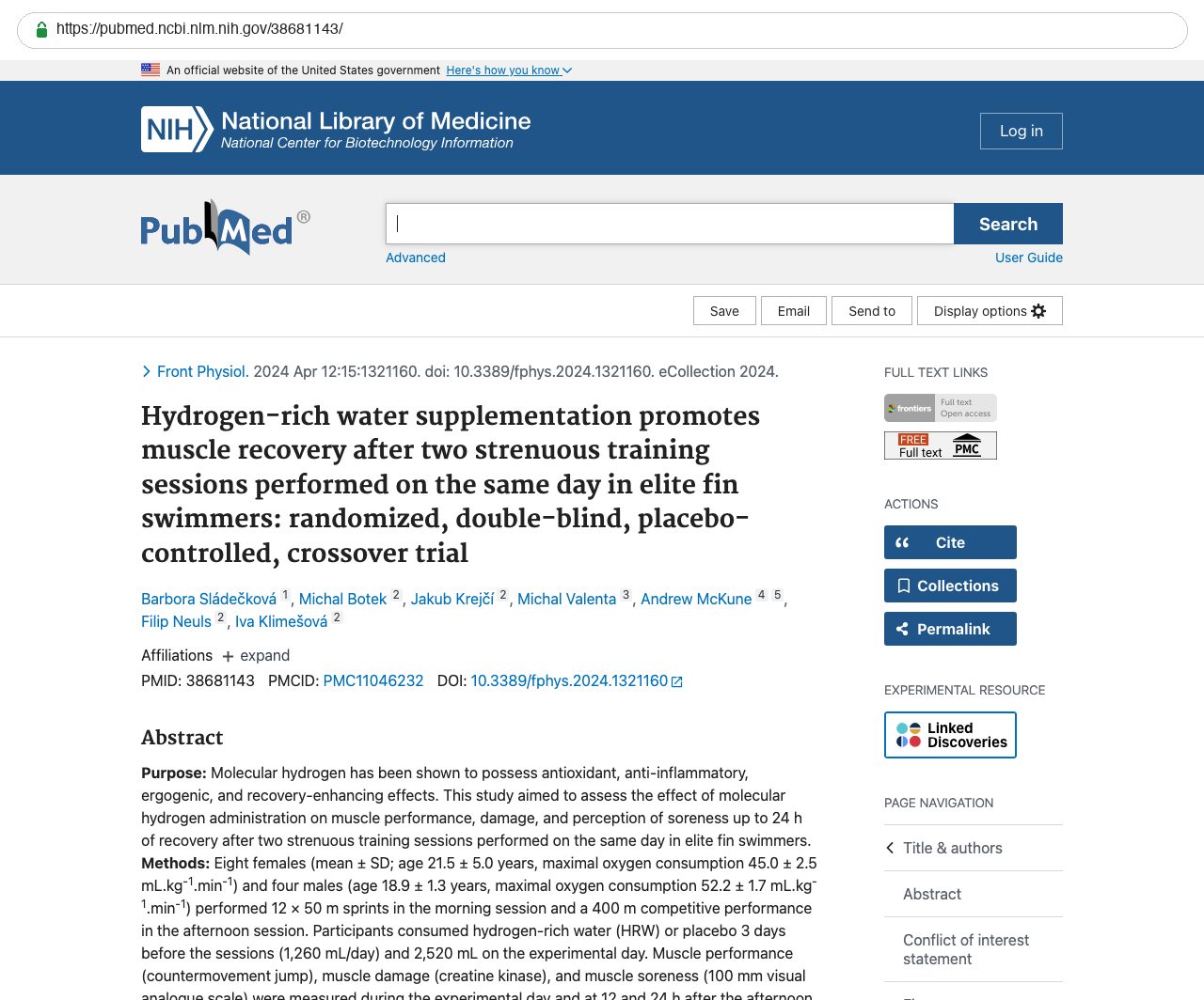 Screenshot — PubMed 38681143