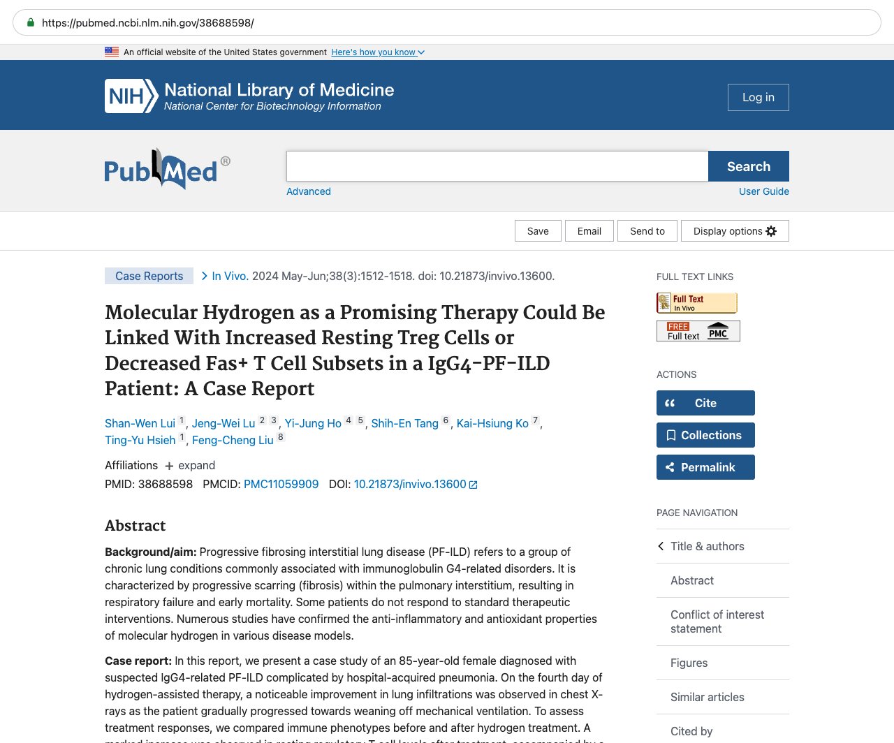 Screenshot — PubMed 38688598