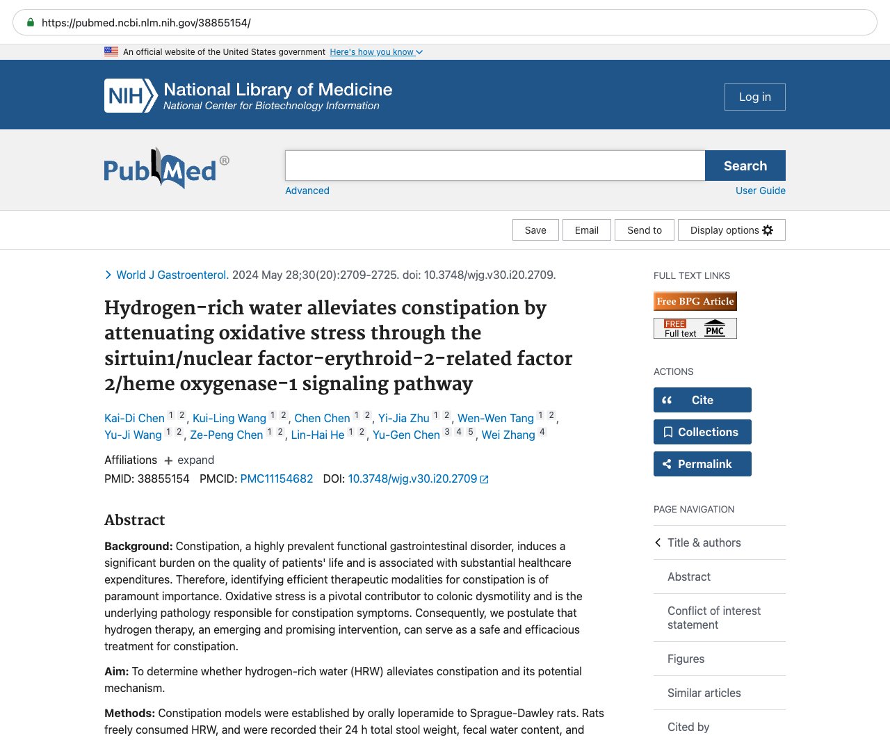 Screenshot — PubMed 38855154