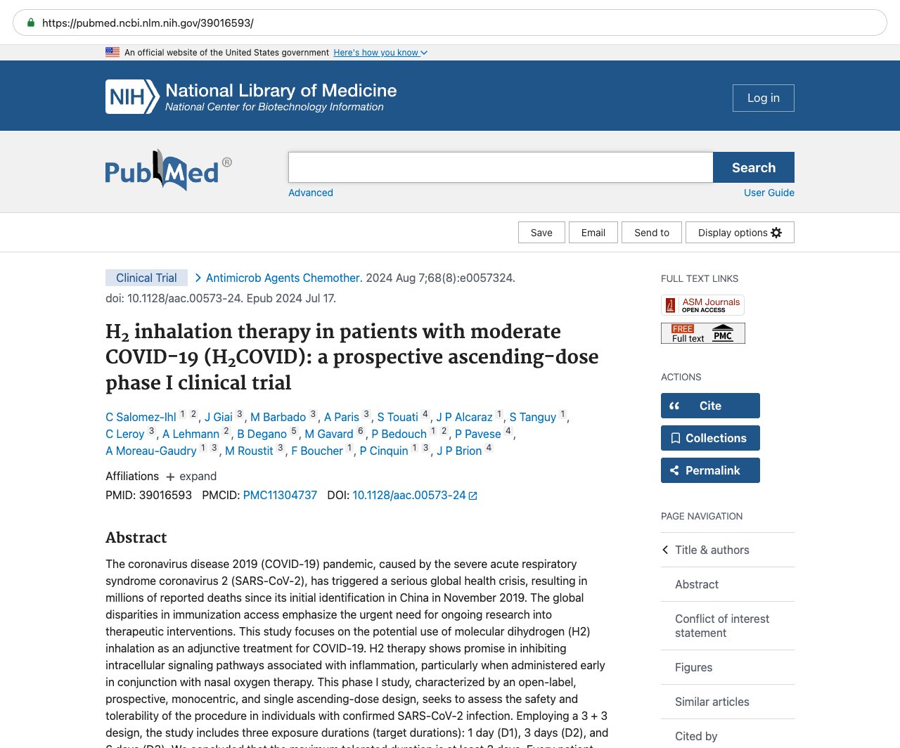 Screenshot — PubMed 39016593