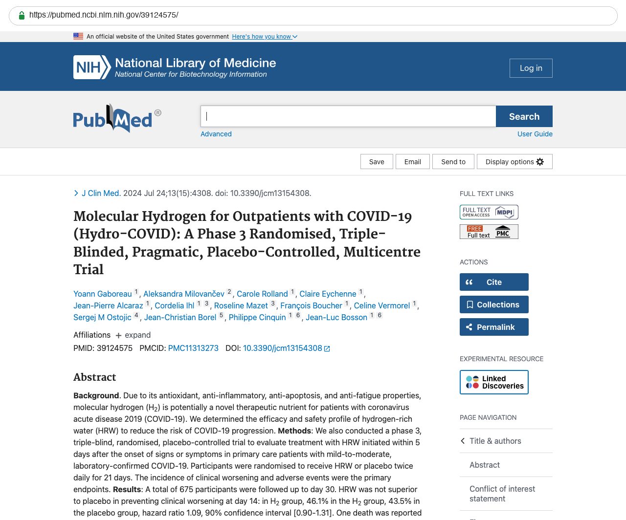 Screenshot — PubMed 39124575
