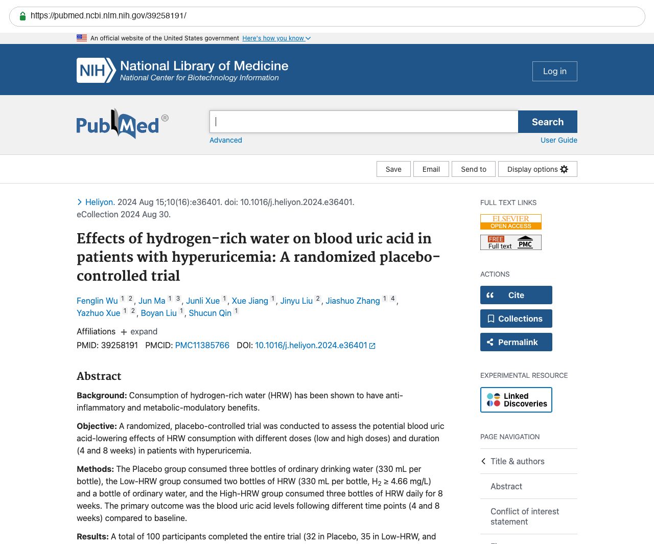Screenshot — PubMed 39258191