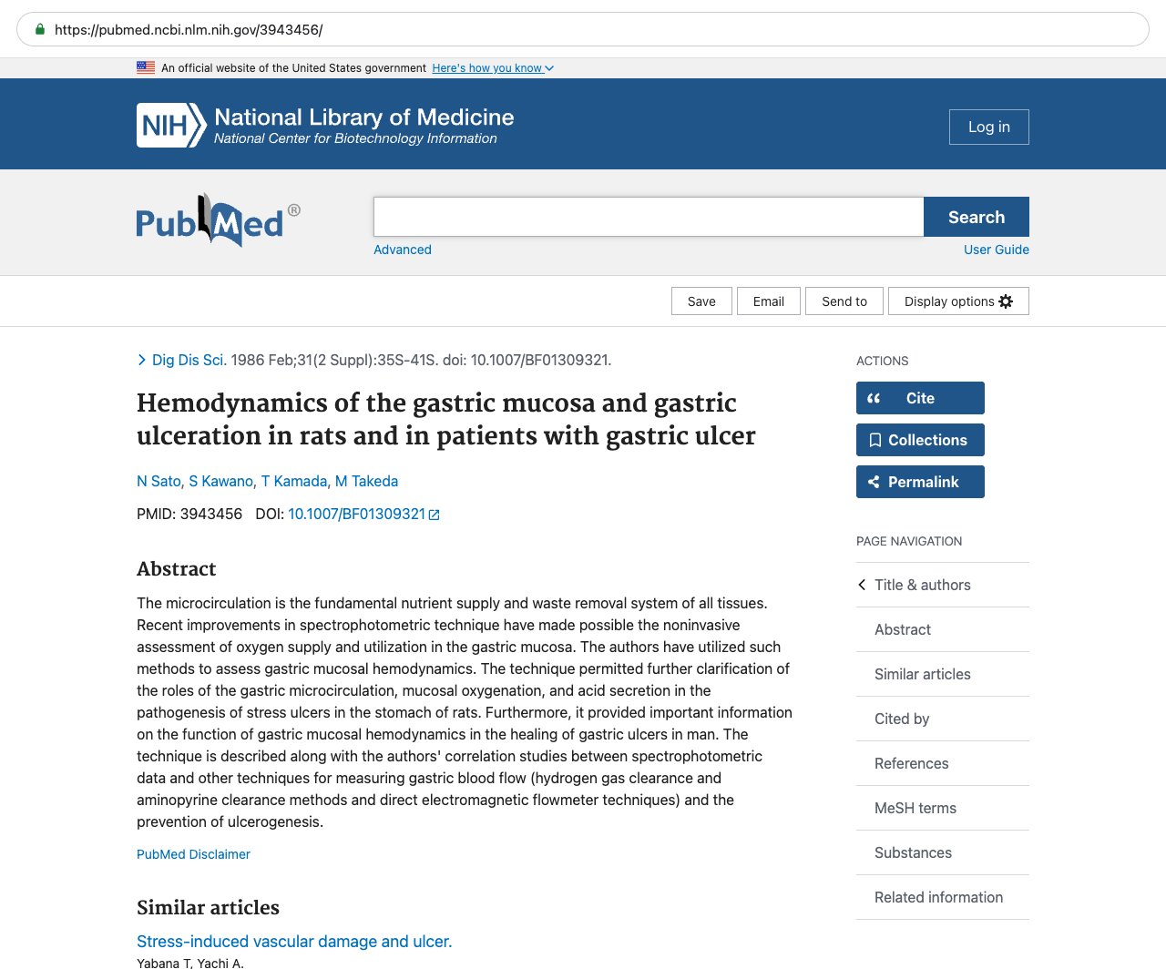 Screenshot — PubMed 3943456