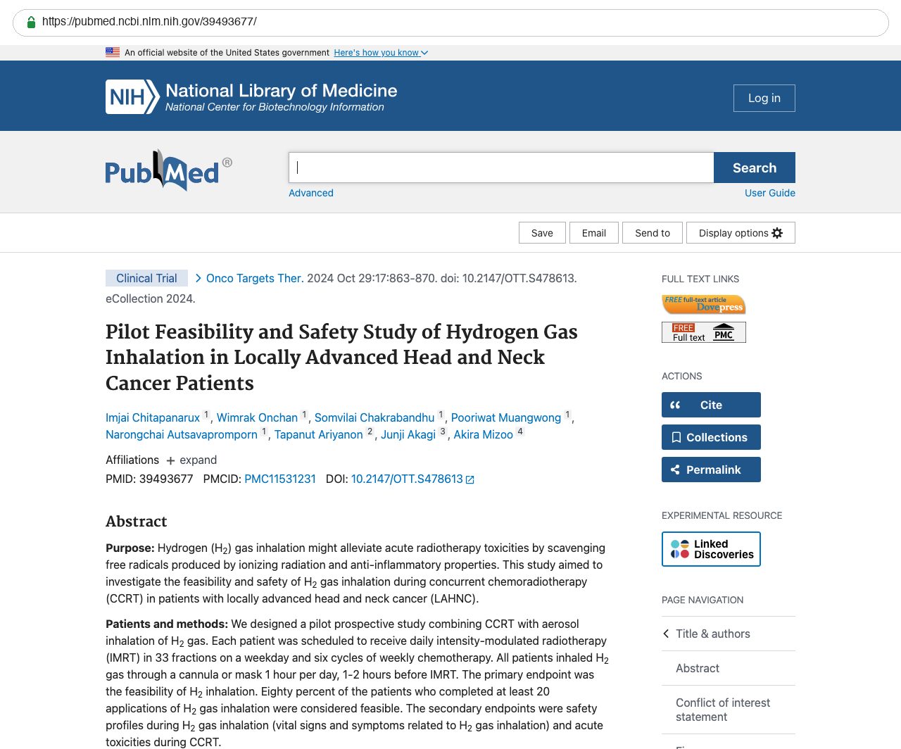 Screenshot — PubMed 39493677