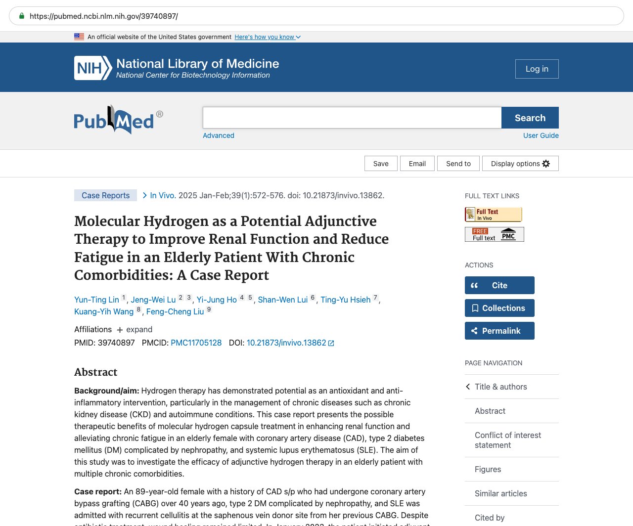 Screenshot — PubMed 39740897