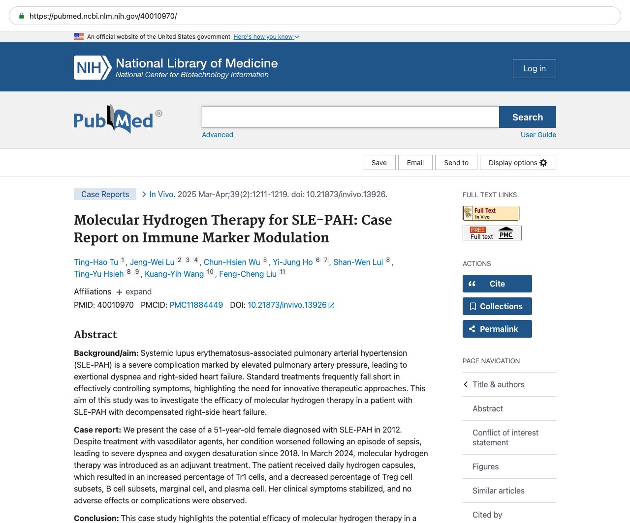 Screenshot — PubMed 40010970