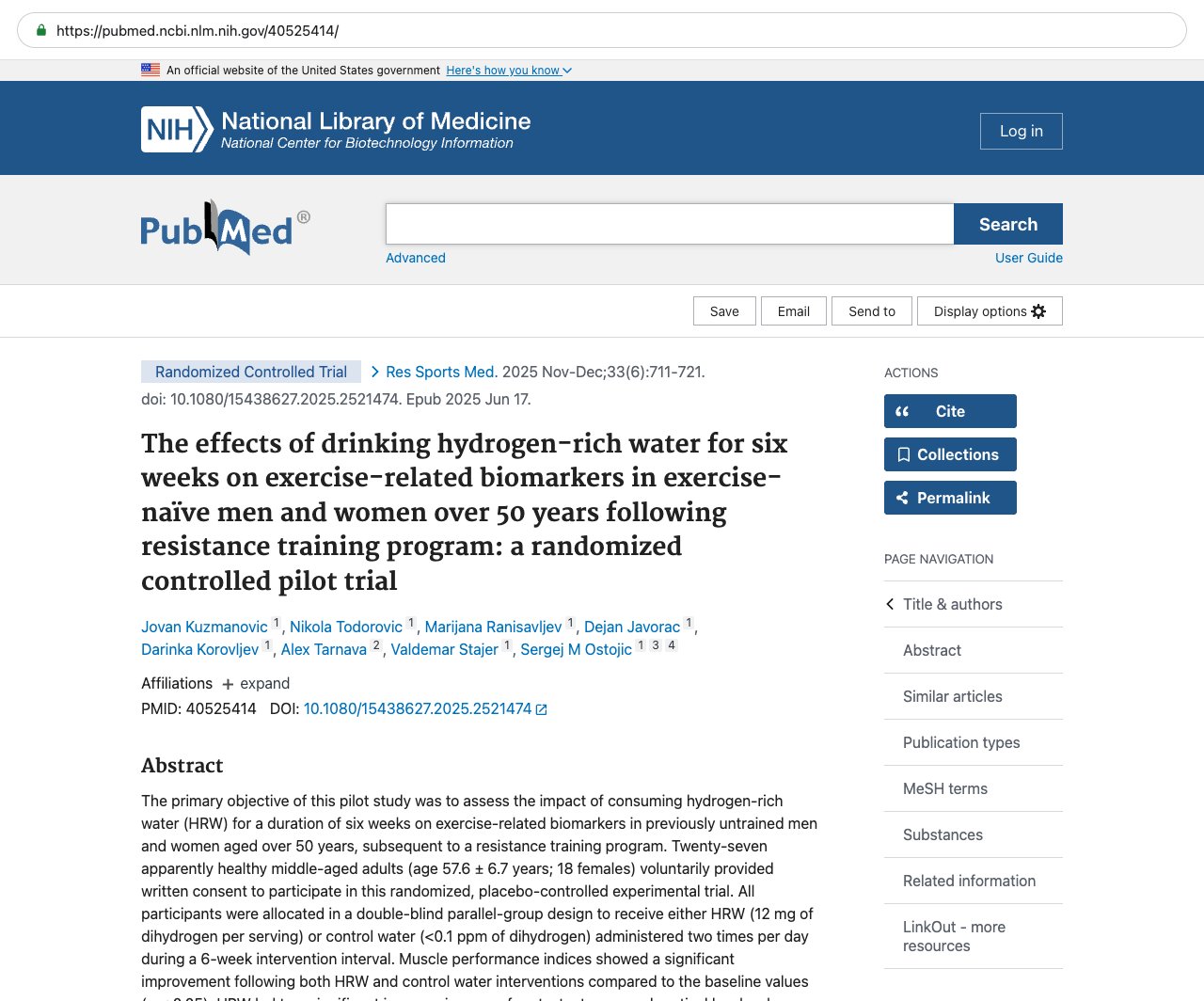 Screenshot — PubMed 40525414