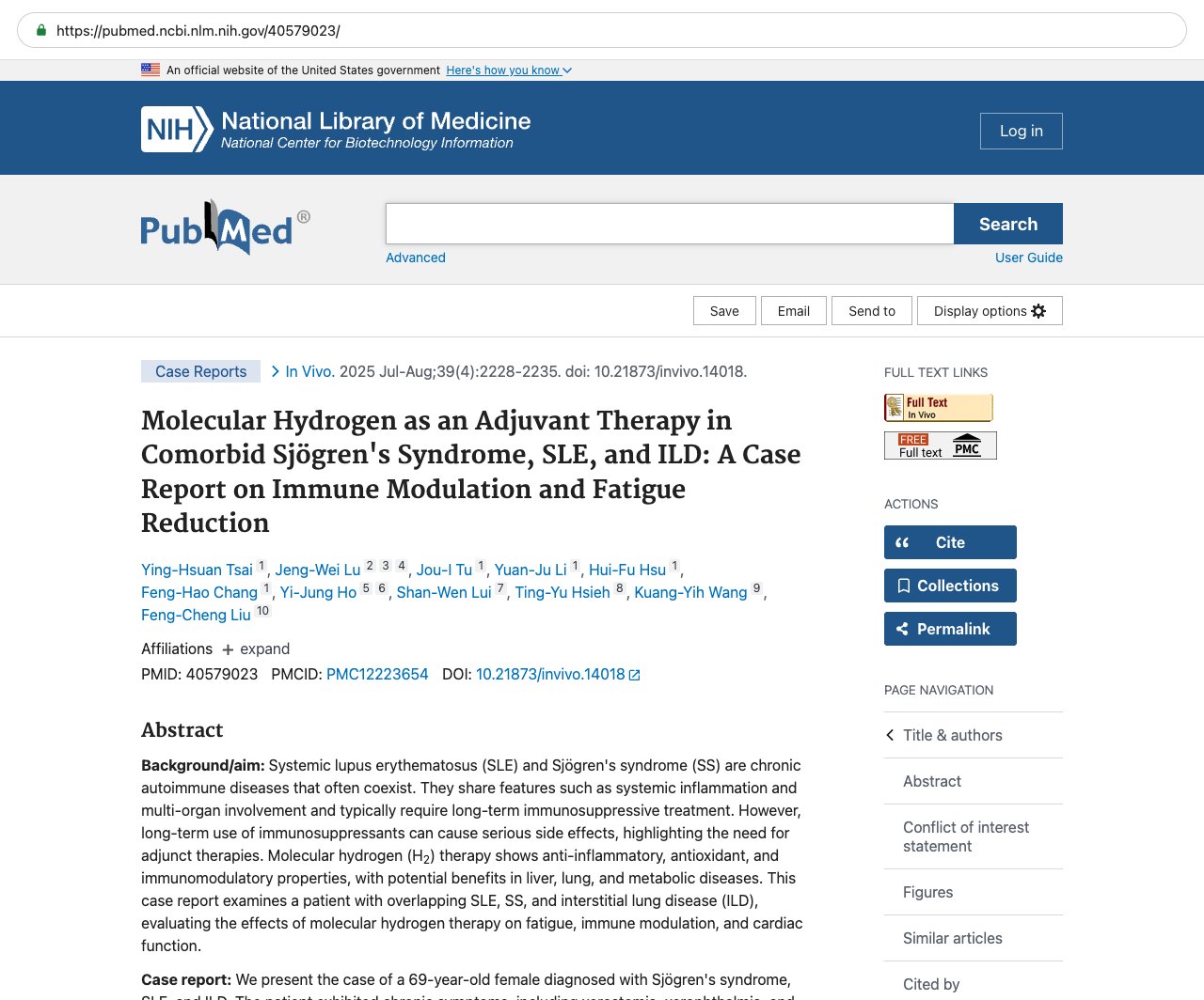 Screenshot — PubMed 40579023
