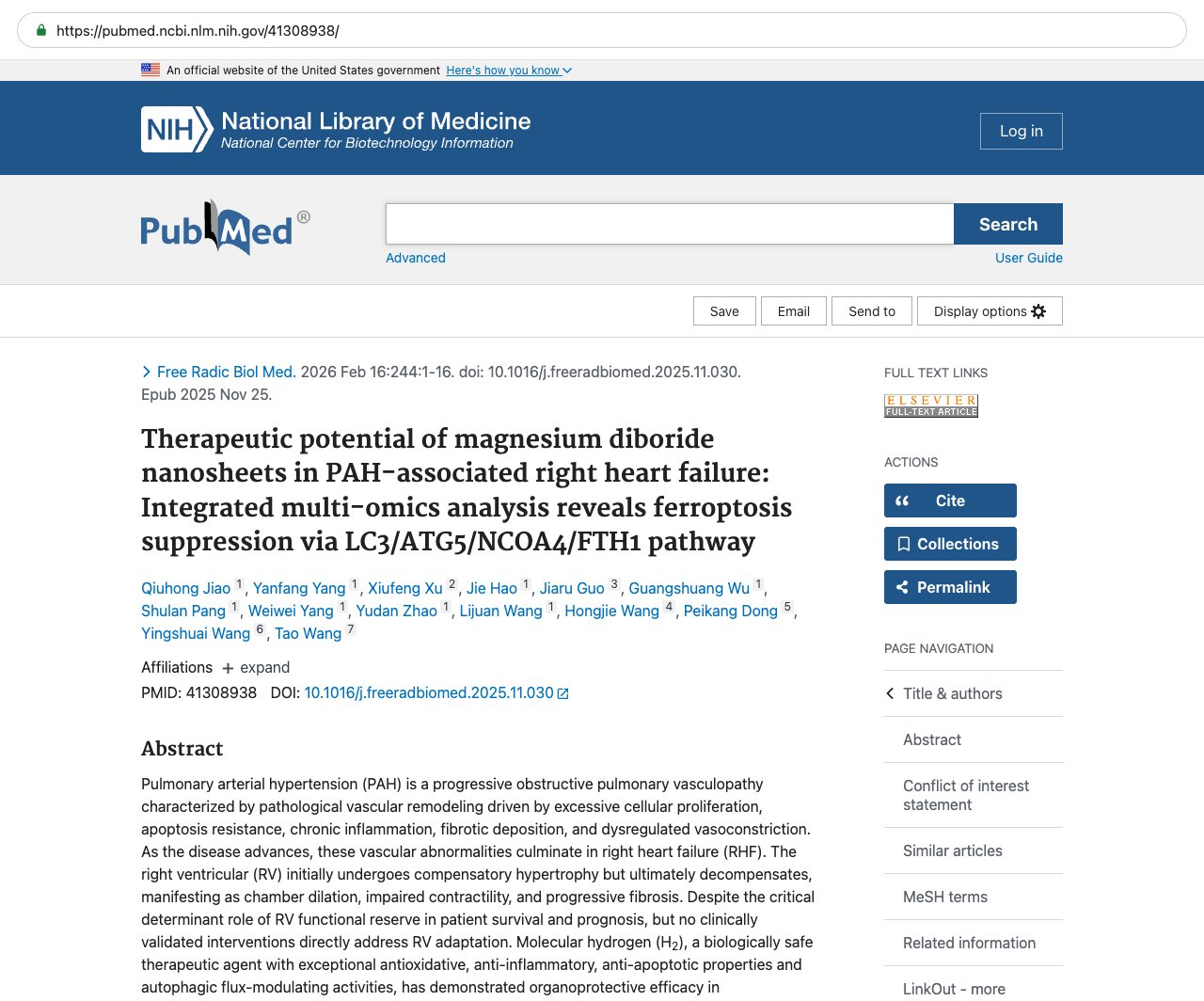 Screenshot — PubMed 41308938