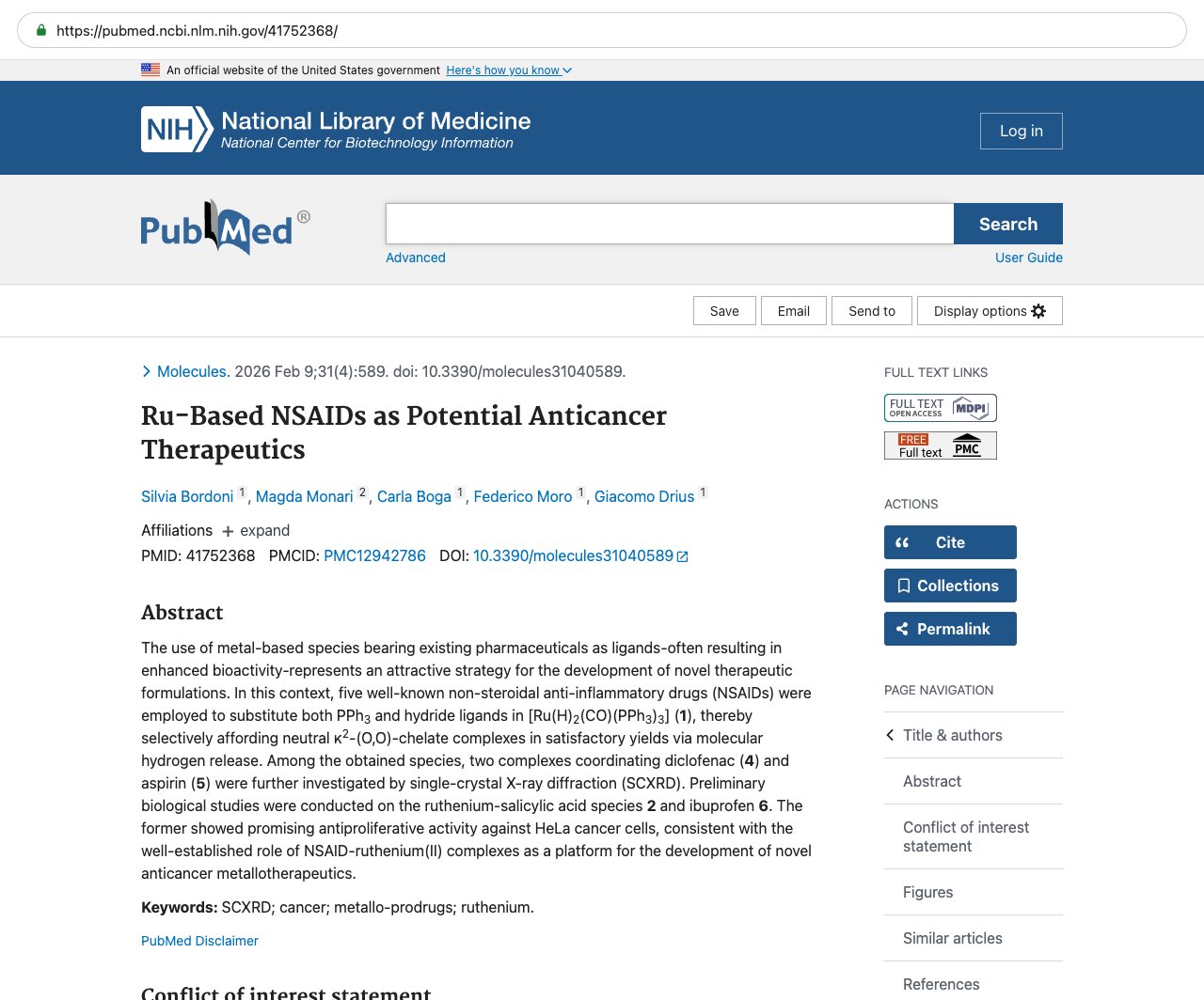Screenshot — PubMed 41752368