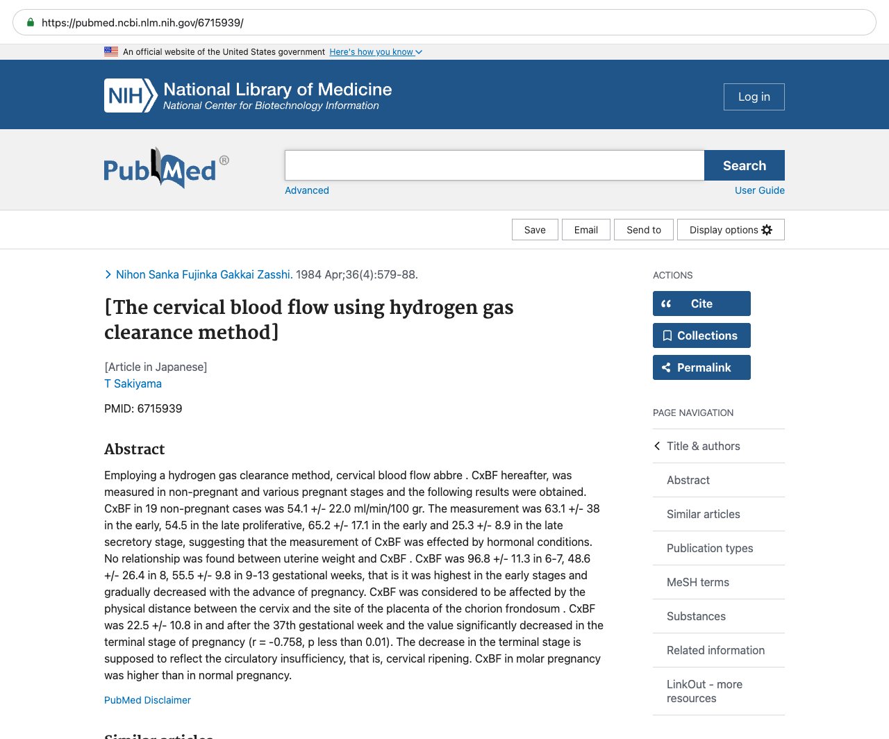 Screenshot — PubMed 6715939