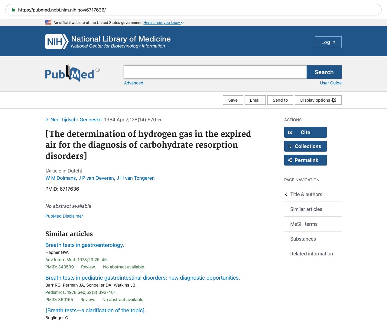 Screenshot — PubMed 6717636