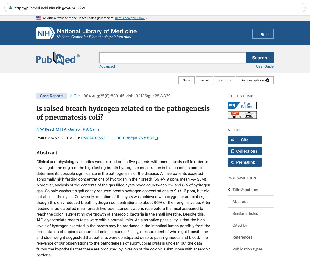 Screenshot — PubMed 6745722