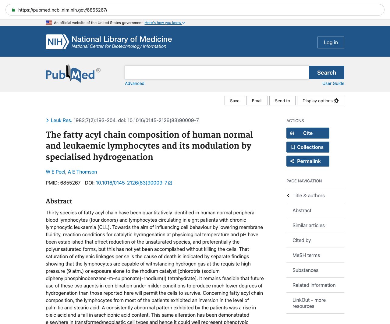 Screenshot — PubMed 6855267