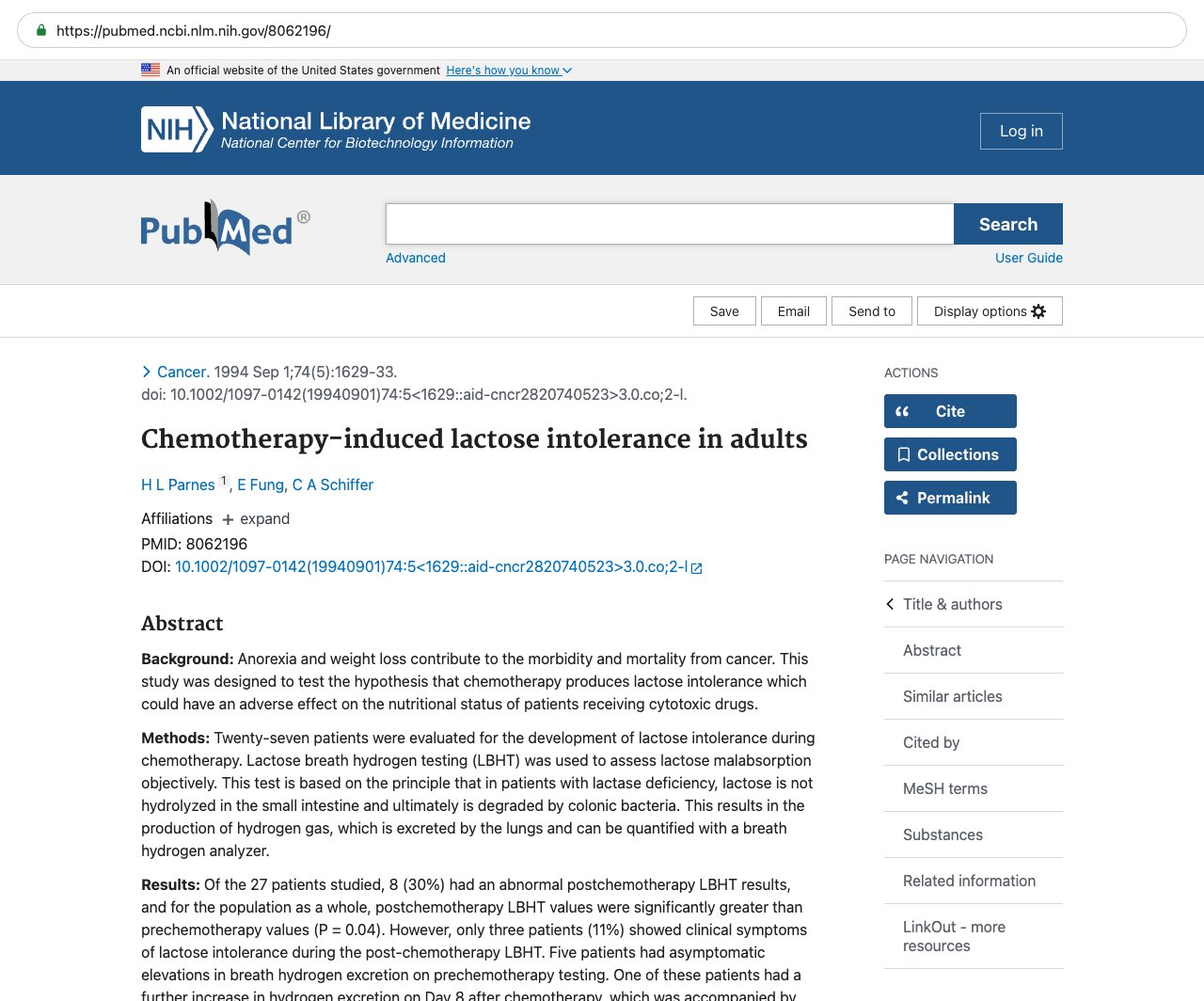 Screenshot — PubMed 8062196