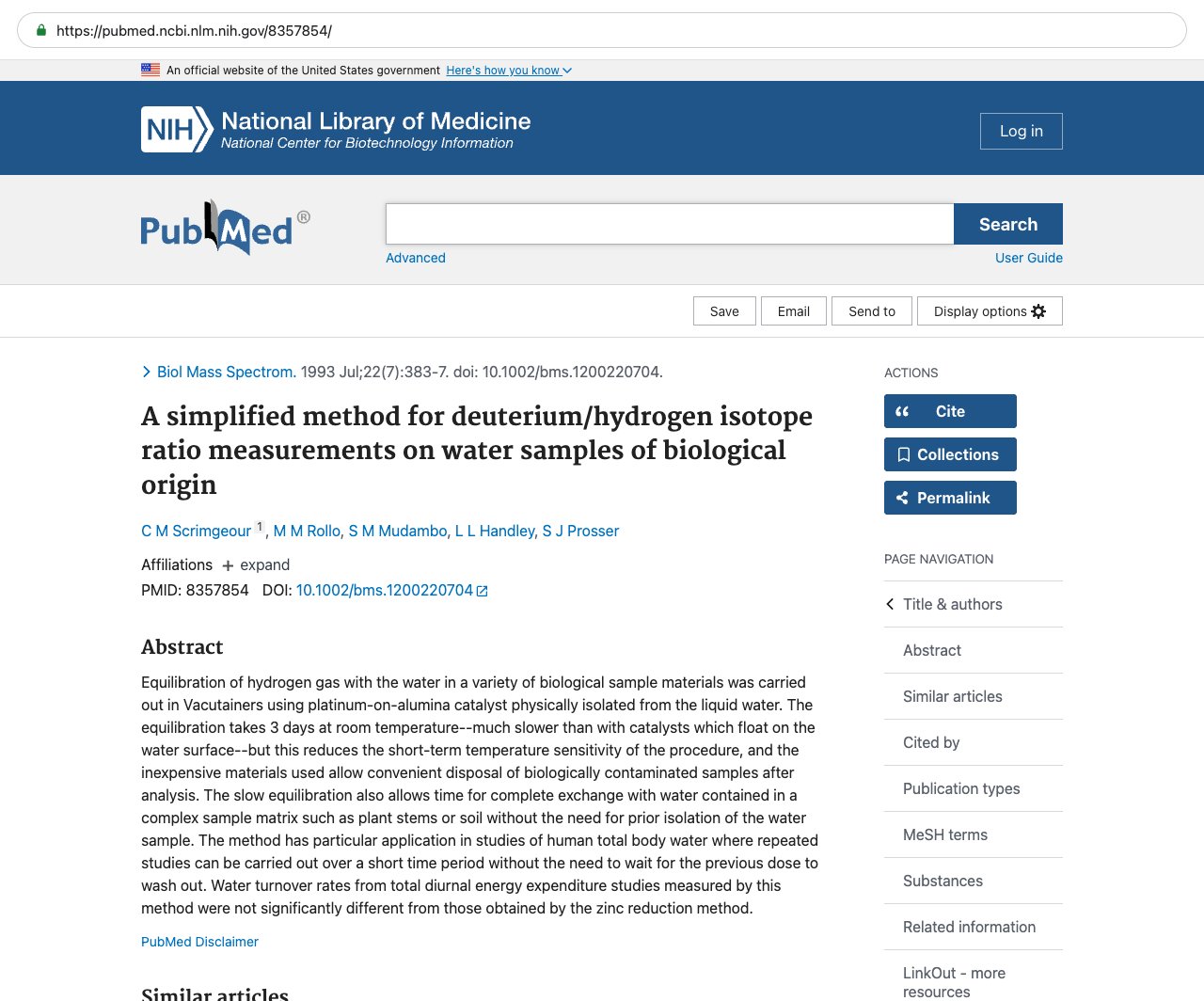 Screenshot — PubMed 8357854